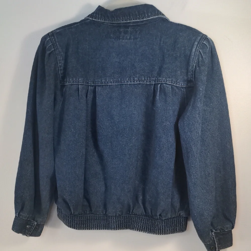 Vintage Retro  80's Dark Blue Jean Jacket Stranger Things Small - Picture 6 of 9